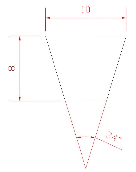 زاویه تسمه V شکل